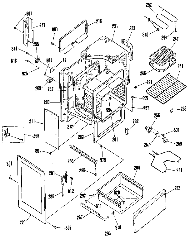 Kenmore 9119312190 body section diagram