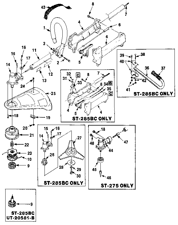 Homelite (UT-20581-2) figure 4 diagram