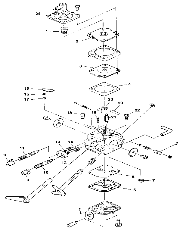 Homelite XL-35229 carburetor diagram