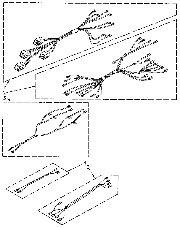 Whirlpool RF365PXXN1 wiring harness diagram