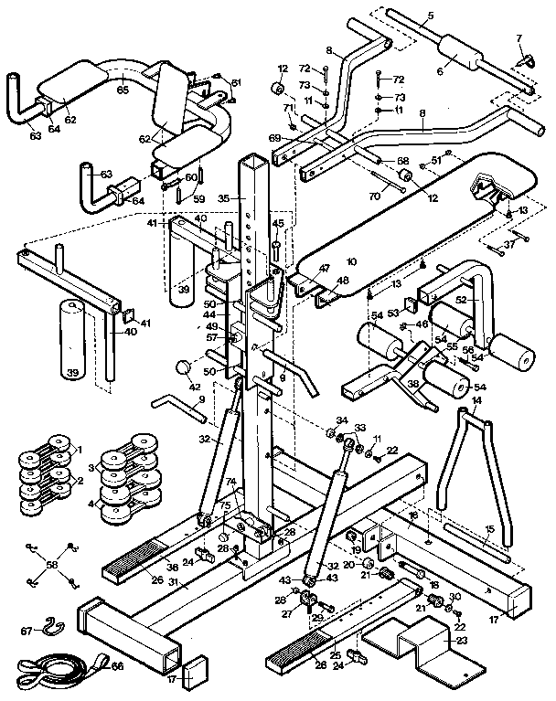 Proform PF085012 unit parts diagram