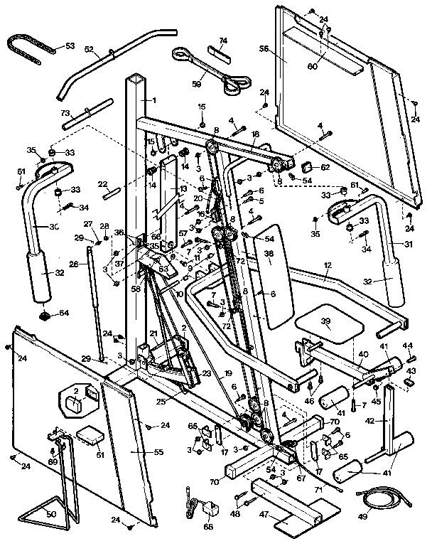 Proform PF400110 unit parts diagram