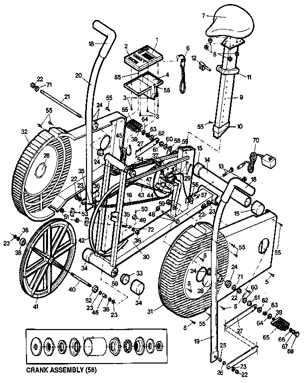 Proform PF310510 unit parts diagram