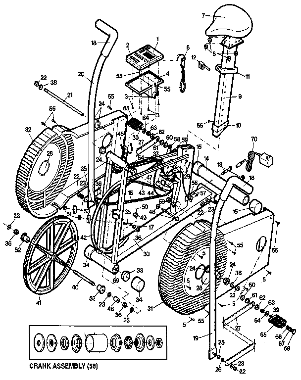 Proform PF310511 unit parts diagram