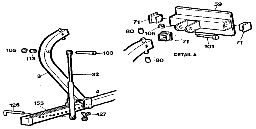 Weider E8800 leg press resistance cylinder assembly diagram