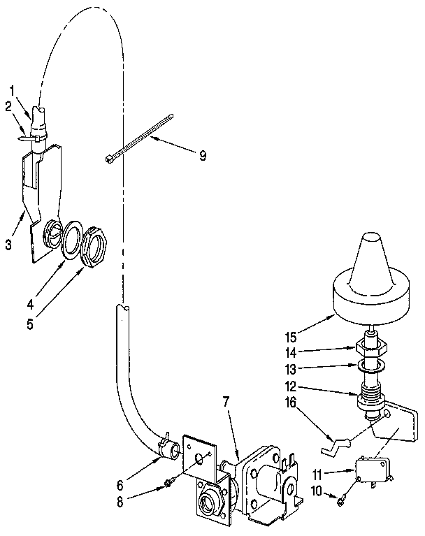 KitchenAid KUDM22HT0 fill and overfill diagram