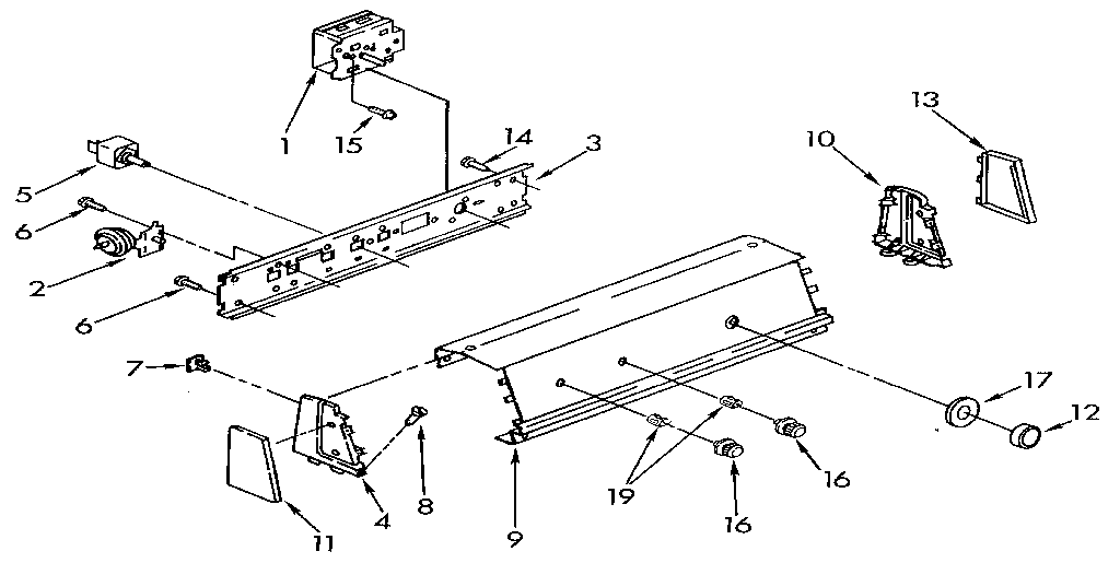 KitchenAid KAWE760WAL3 control panel diagram