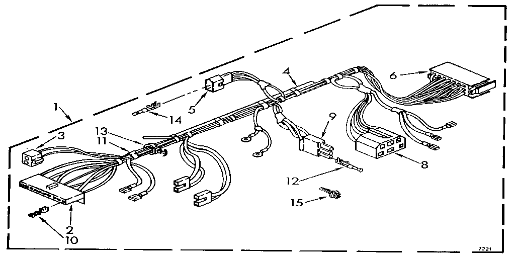 KitchenAid KAWE760WAL3 wiring harness diagram