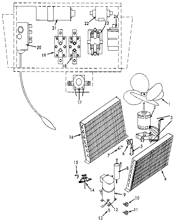 Kenmore 867821931 functional replacement parts diagram