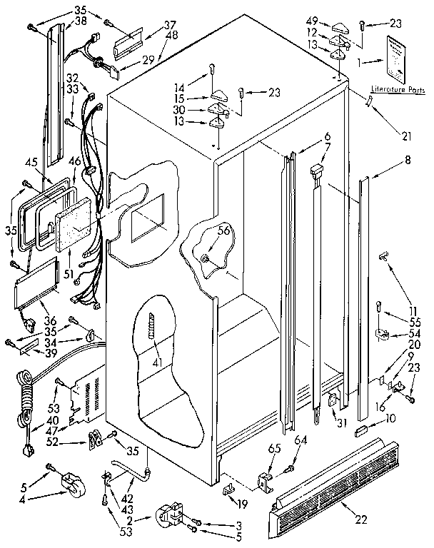Kenmore 1069515782 cabinet diagram