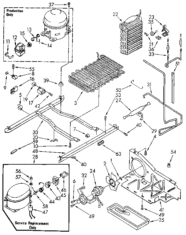 Kenmore 1069515782 unit diagram