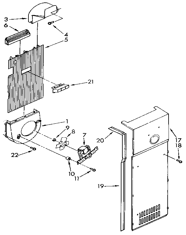 Kenmore 1069515511 air flow diagram