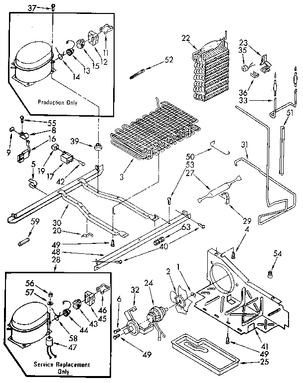 Kenmore 1069515511 unit diagram