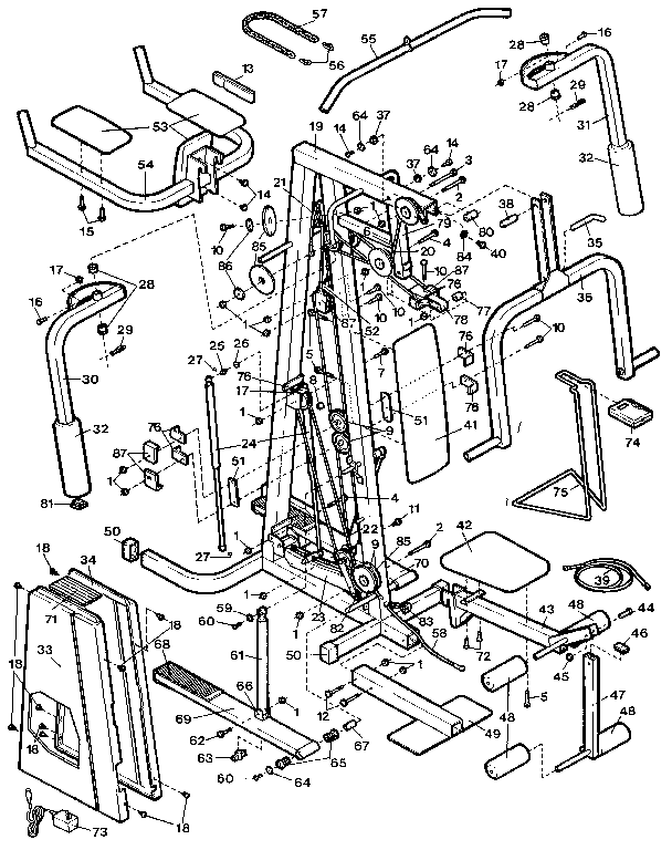 Lifestyler 831157025 unit parts diagram