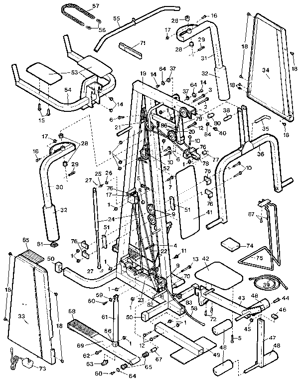 Proform PF200112 unit parts diagram