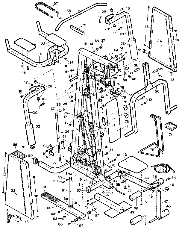 Proform PF200113 unit parts diagram