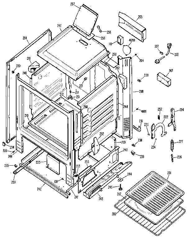Kenmore 3626111192 cabinet diagram