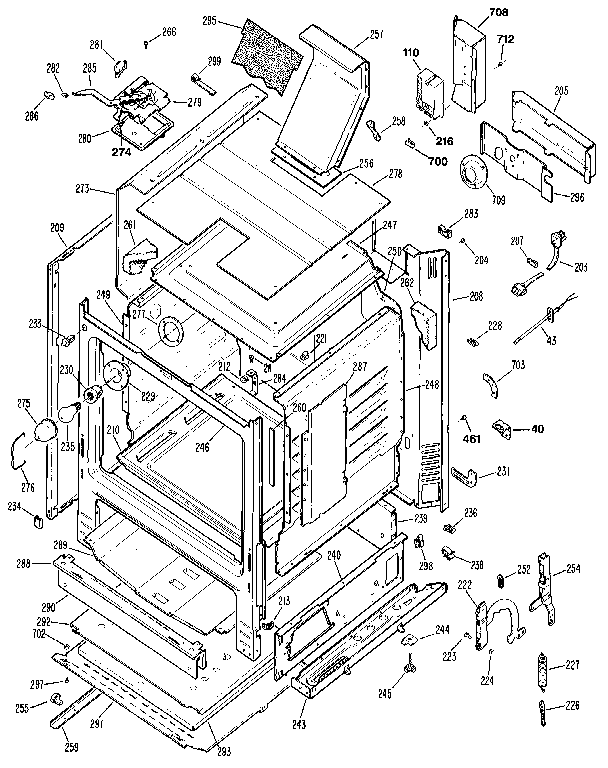 Kenmore 3627352890 cabinet diagram