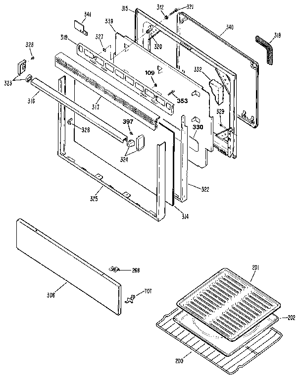Kenmore 3627352890 door diagram
