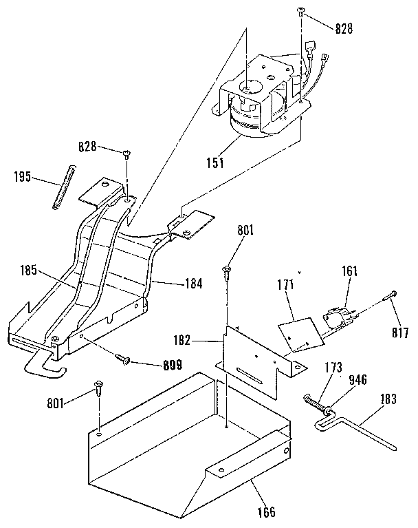 Kenmore 9113678896 door lock section diagram