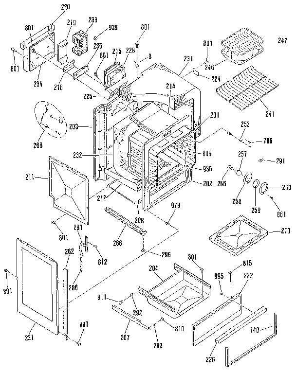 Kenmore 9113678896 body section diagram
