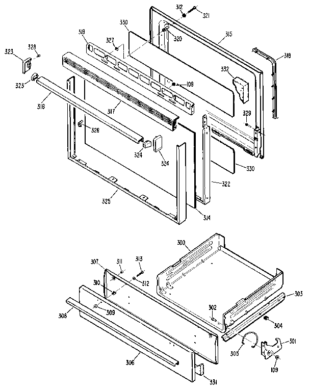 Kenmore 3627121191 door diagram