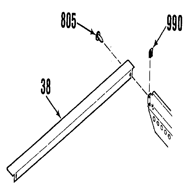 Kenmore 9114612190 optional rear main top filler 8028790 diagram