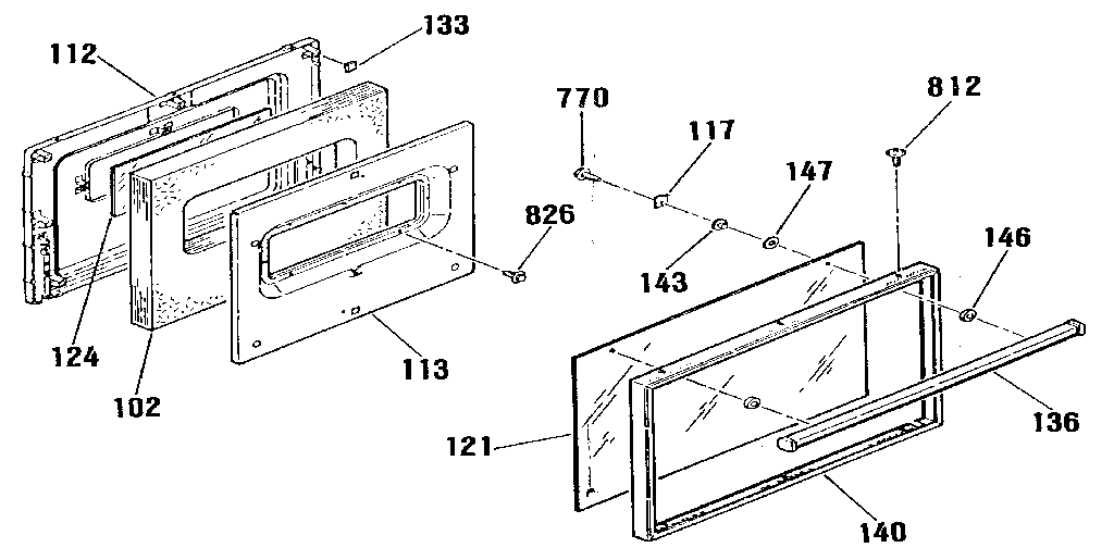 Kenmore 9114612190 door diagram