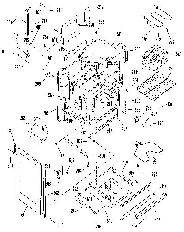 Kenmore 9114612190 body section diagram