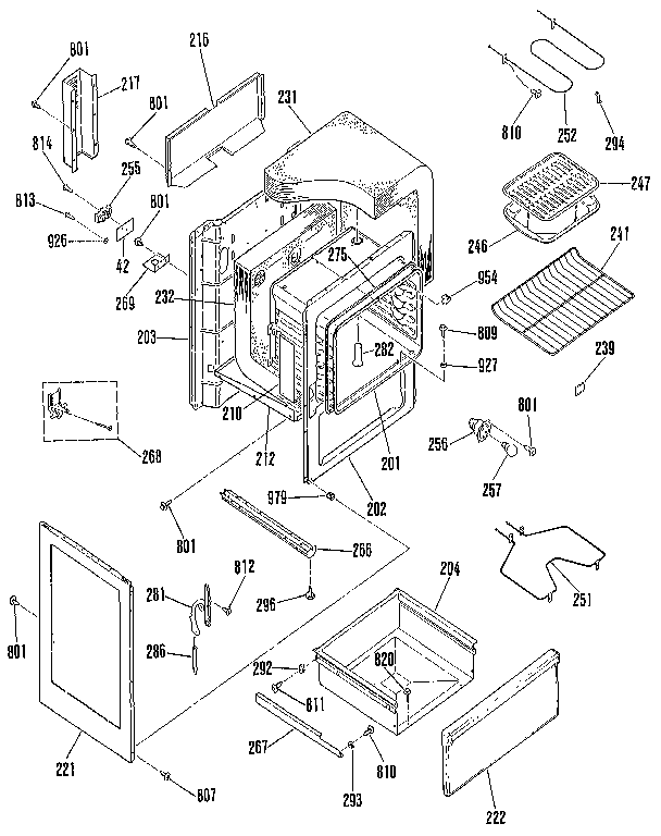 Kenmore 9119172190 body section diagram