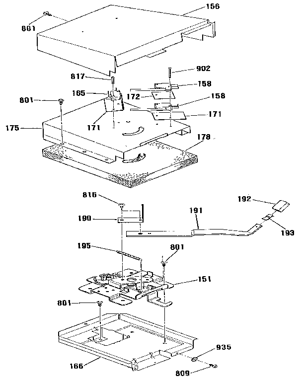 Kenmore 9117312190 door lock section diagram