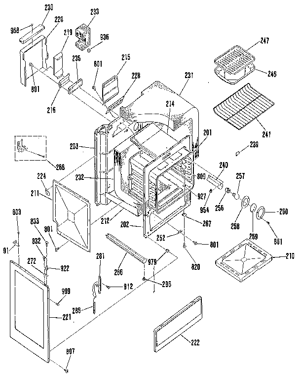 Kenmore 9117312190 body section diagram