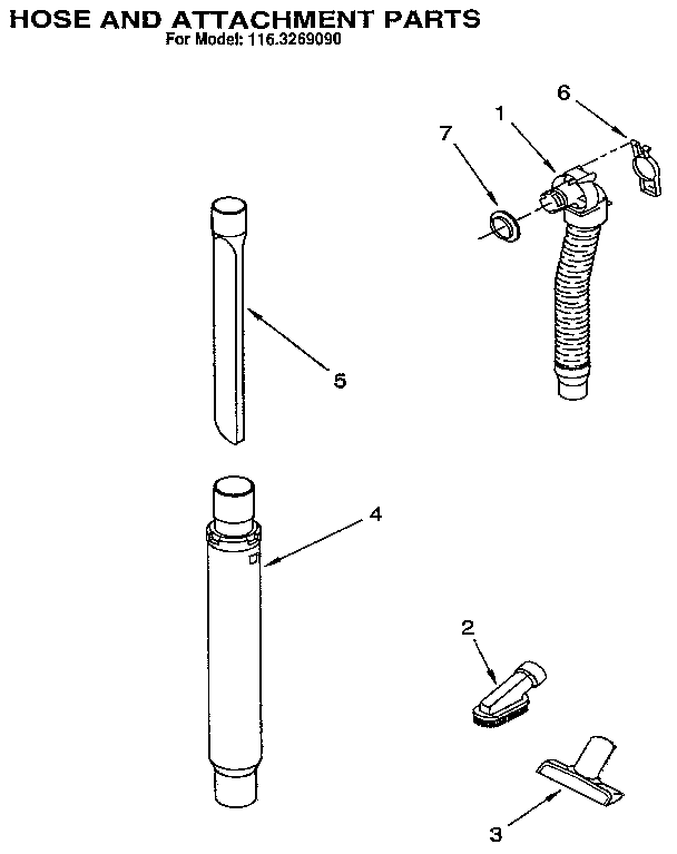 Kenmore 1163259590 hose assembly diagram