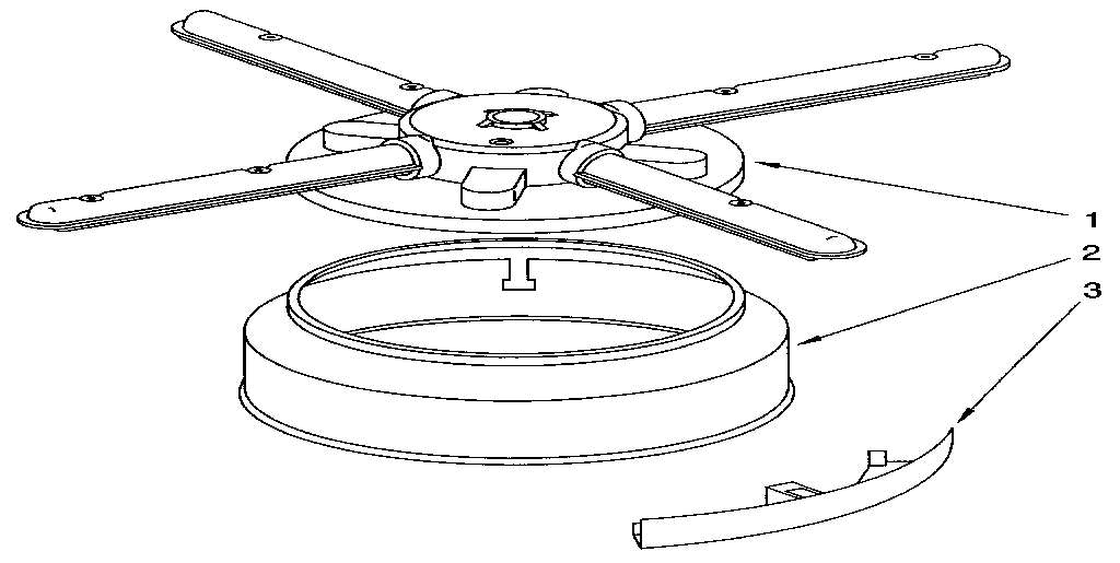 KitchenAid KUDS22HT0 lower washarm and strainer diagram