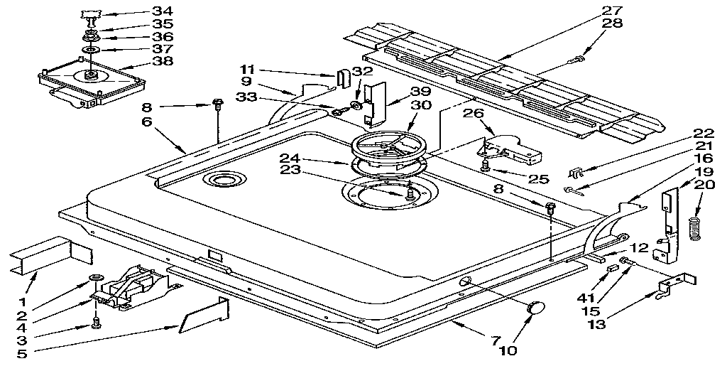 KitchenAid KUDS22HT0 door and latch diagram