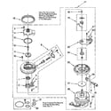 Whirlpool DU8500XX2 pump and motor diagram