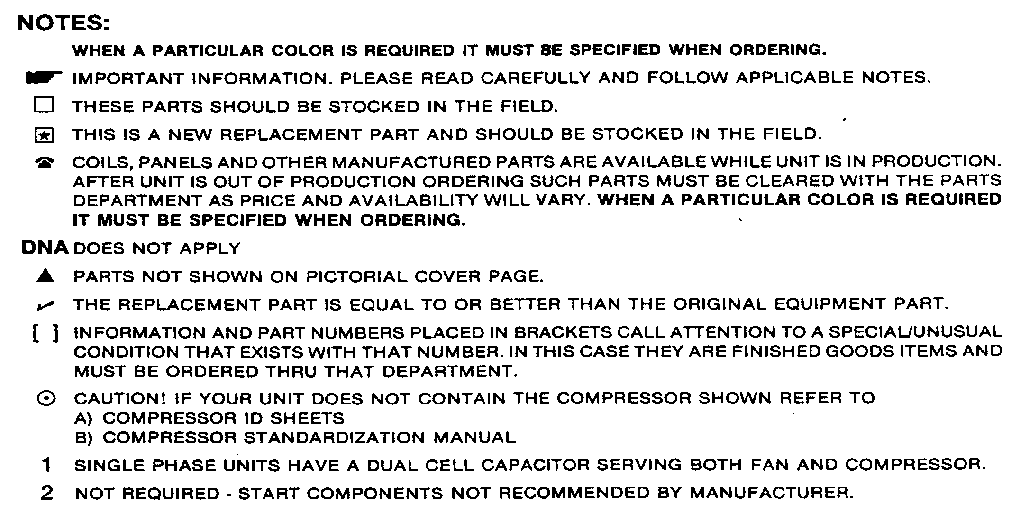 Weatherking SFCR-12421A model notes diagram