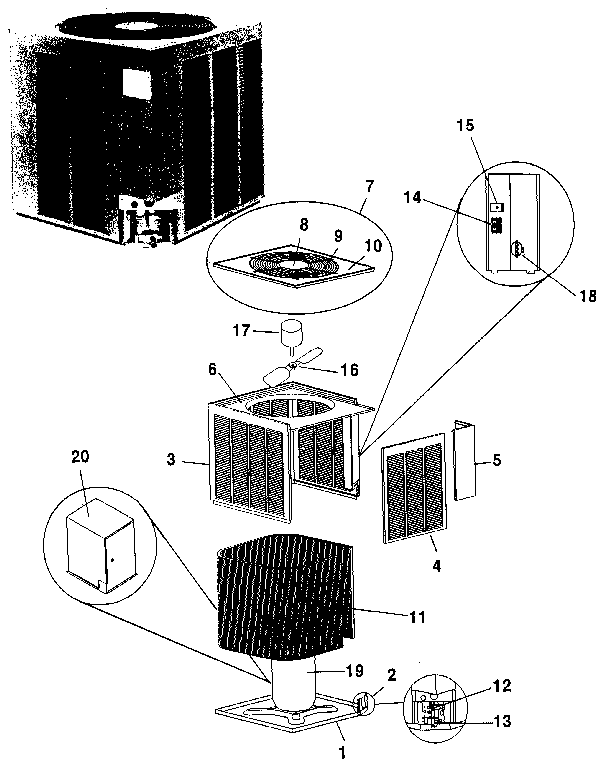 Weatherking SFCR-12421A replacement parts diagram