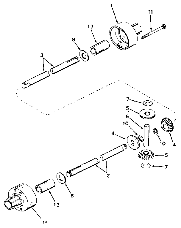 Craftsman 502254141 differential diagram