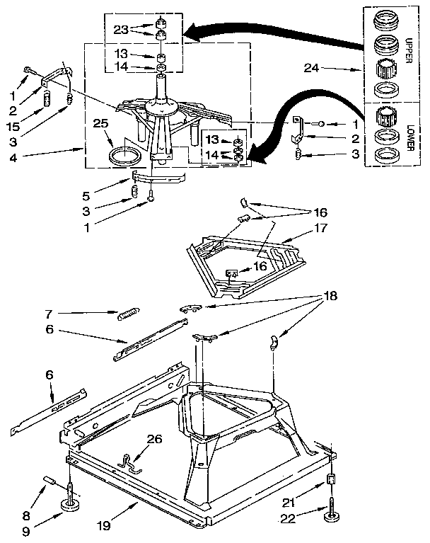 Kenmore 11092279800 machine base diagram