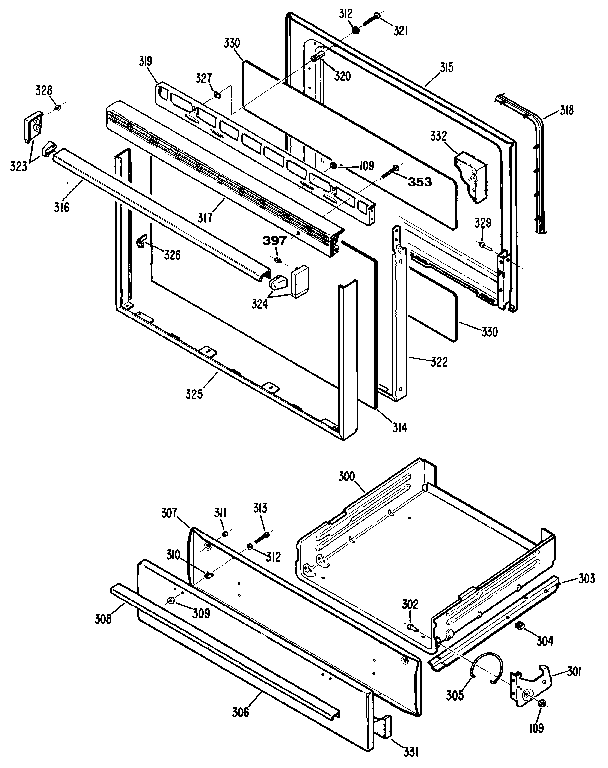 Kenmore 3627122890 door diagram