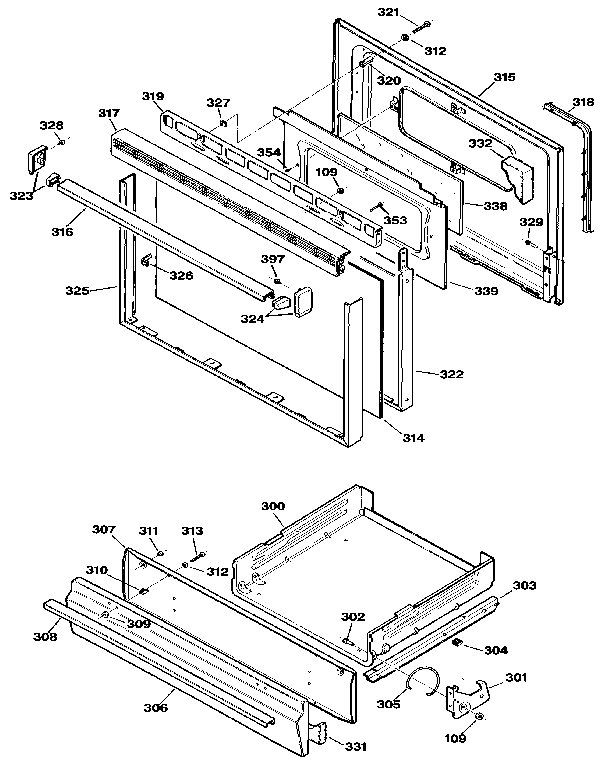 Kenmore 3627182190 door diagram