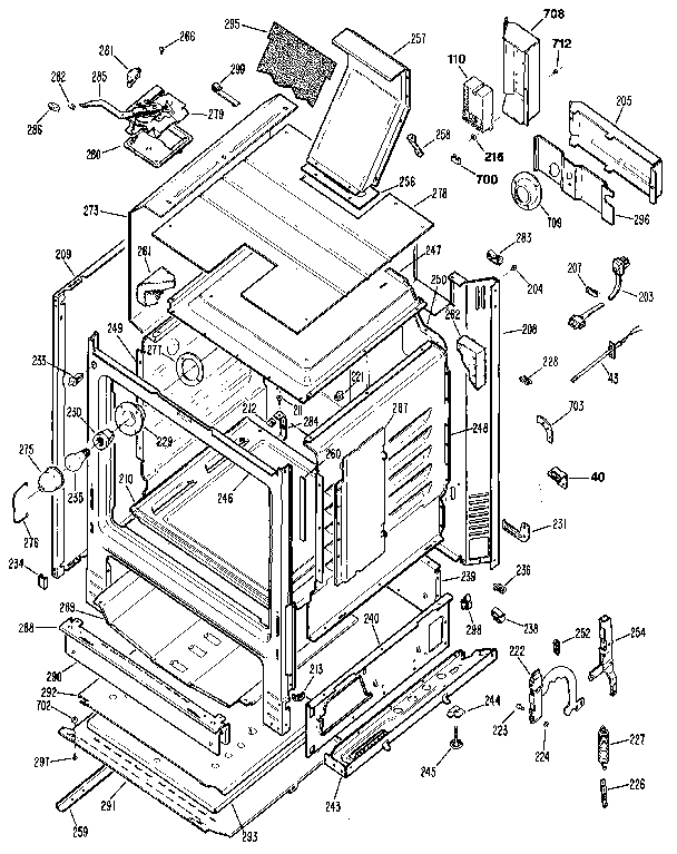 Kenmore 3627352590 cabinet diagram