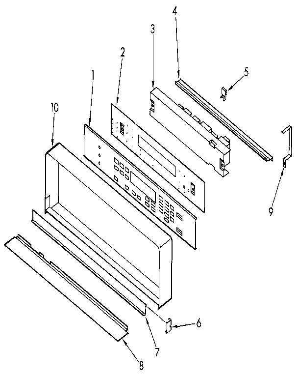KitchenAid KEBI171WH0 control panel diagram