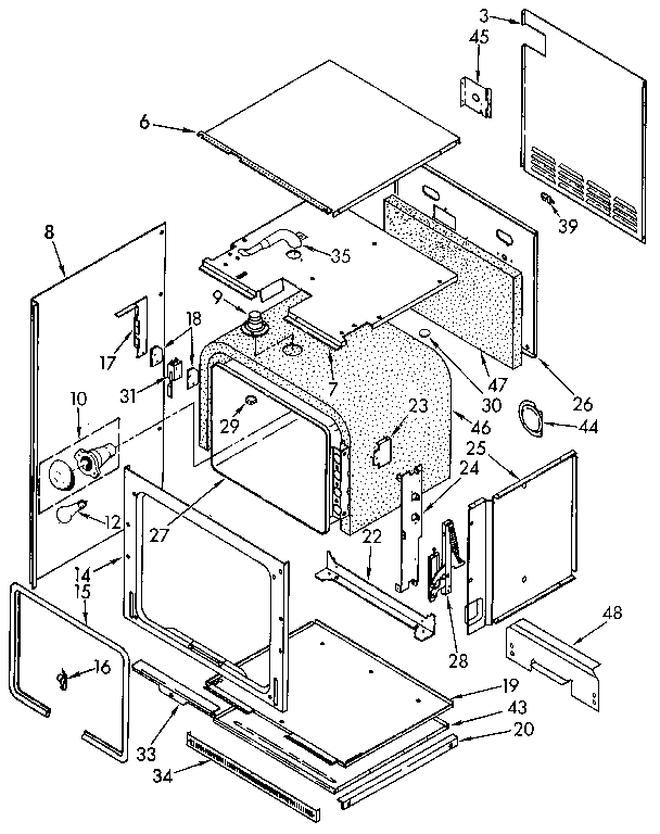 KitchenAid KEBI171WH0 oven diagram