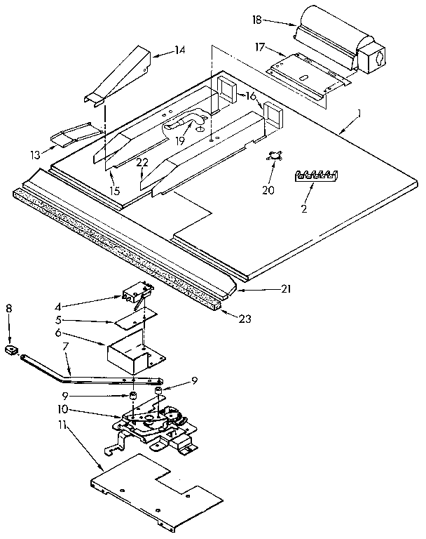 KitchenAid KEBI171WH0 latch and vent diagram