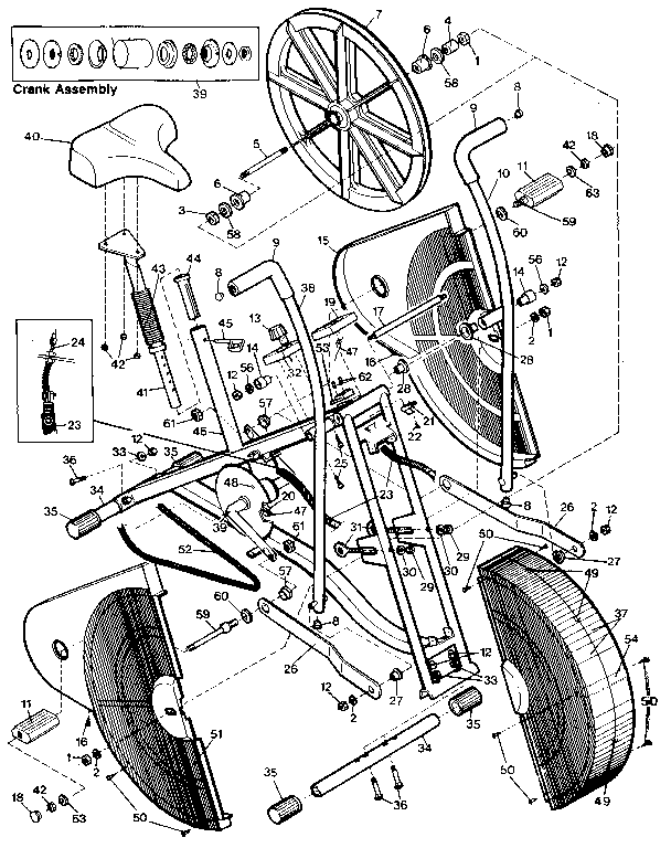 Proform PF411106 unit parts diagram