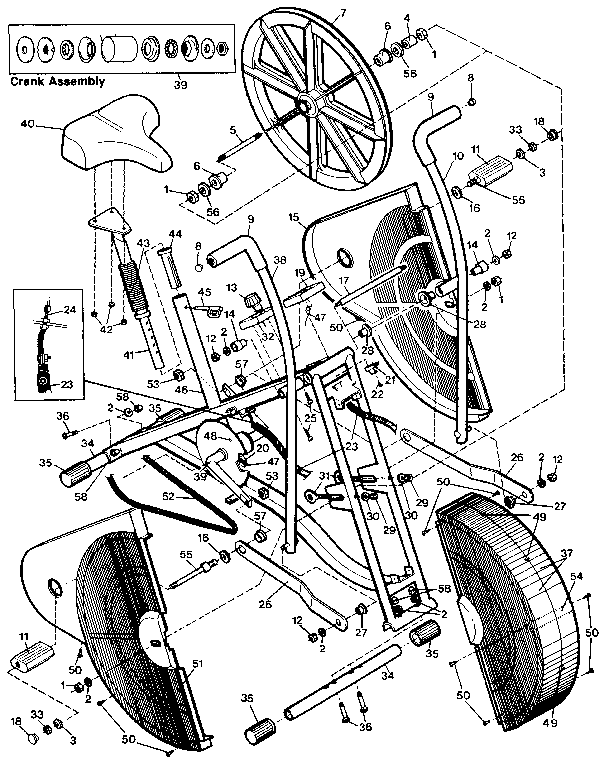 Proform PF411105 unit parts diagram