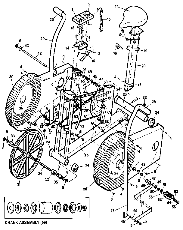 Proform PF310111 unit parts diagram