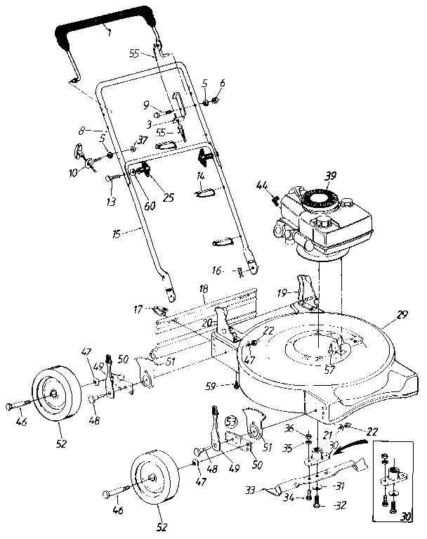 Craftsman 247384281 mower deck diagram